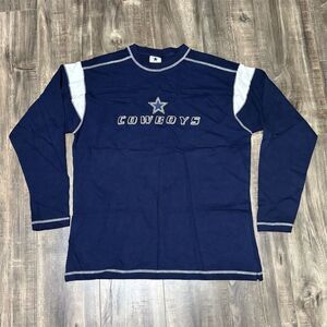 Reebok Dallas Cowboys Men's XL Blue Long Sleeve Graphic T-Shirt NFL